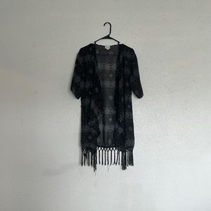Small black LuLaRoe cardigan